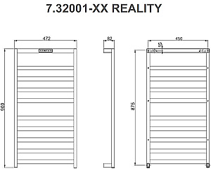 Полотенцесушитель электрический Allen Brau Reality 7.32001-BN никель брашированный купить в интернет-магазине сантехники Sanbest