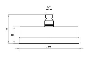 Верхний душ Migliore TORINO 31698 хром купить в интернет-магазине сантехники Sanbest