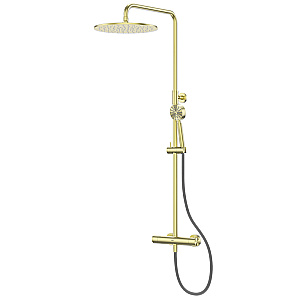 Душевая система Abber Wasser Kreis 316 AF8160BG брашированное золото купить в интернет-магазине сантехники Sanbest