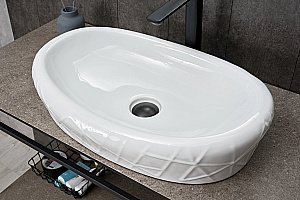 Раковина накладная Gid Creativo 60 777s 51222 белая купить в интернет-магазине Sanbest