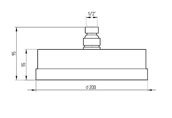 Верхний душ Migliore TORINO 31698 хром купить в интернет-магазине сантехники Sanbest