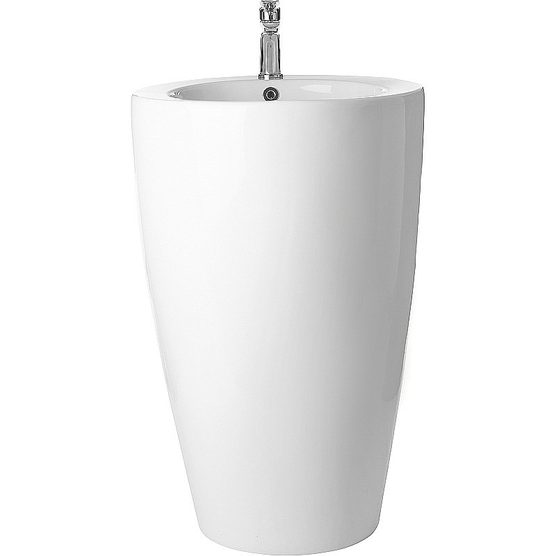 Раковина напольная WeltWasser WW LEERBACH 3838 GL-WT 38 белая купить в интернет-магазине Sanbest