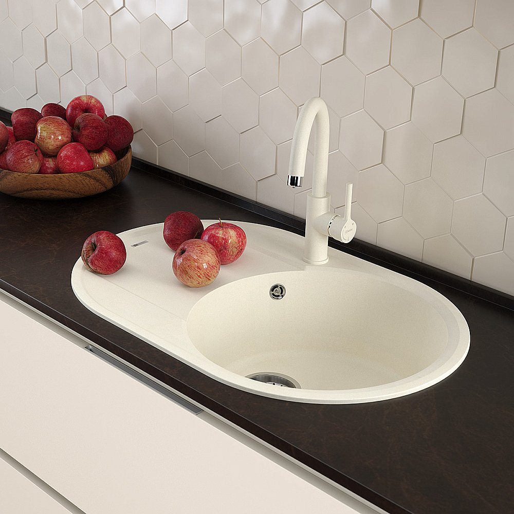 Кухонная мойка Lemark Lacha 760 9910058 жасмин купить в интернет-магазине сантехники Sanbest