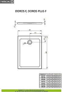 Душевой поддон Radaway Doros Plus F SDRFP9070-01 90x70 белый купить в интернет-магазине Sanbest