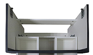 Тумба с раковиной Azario Эстима 70/2 CS00094588 графит для ванной в интернет-магазине Sanbest