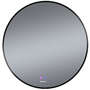 Зеркало Grossman Cosmo-норма Black 80x80 1980802 черное в ванную от интернет-магазине сантехники Sanbest