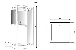 Душевая кабина Grossman GR121 90x90 купить в интернет-магазине Sanbest