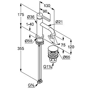 Смеситель для раковины Kludi NOVA FONTE Pura 202665315 белый матовый купить в интернет-магазине сантехники Sanbest