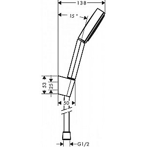Душевая лейка Hansgrohe Pulsify 24301670 купить в интернет-магазине сантехники Sanbest