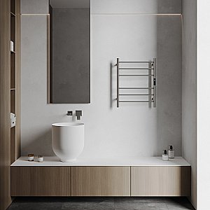 Полотенцесушитель электрический ABBER Standard AH4606 хром купить в интернет-магазине сантехники Sanbest