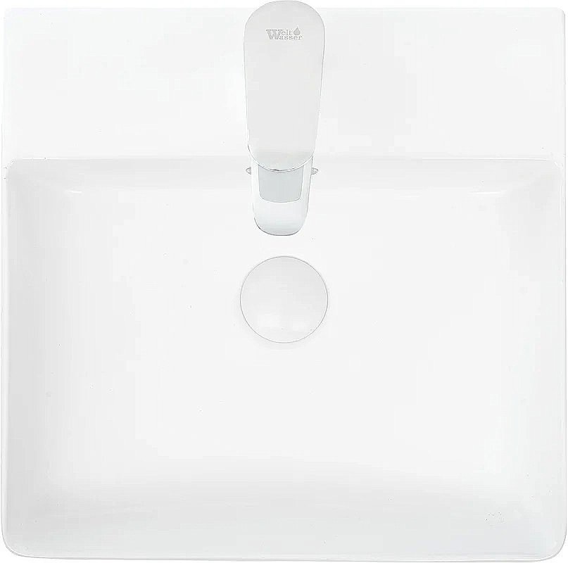 Раковина накладная WeltWasser WW ELBACH 2177 MW 42 белая матовая купить в интернет-магазине Sanbest