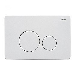 Кнопка для инсталляции ABBER AC0121MW белая матовая купить в интернет-магазине сантехники Sanbest