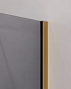 Душевой уголок Cezares Slider 80x110 AH-2-70/80-100/110-GRIGIO-BORO стекло серое/профиль золото брашированное купить в интернет-магазине Sanbest