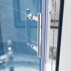 Душевой уголок Veconi Rovigo RV055-15090-02-C8 150х90 стекло pear/профиль хром купить в интернет-магазине Sanbest