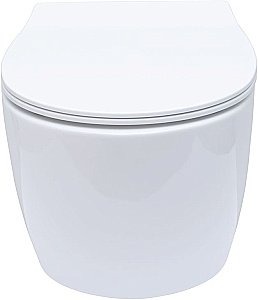 Унитаз Allen Brau Fantasy 4.11HC1.20 безободковый, с крышкой микролифт, белый купить в интернет-магазине Sanbest