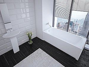 Ванна Aquatek Ника 170x75 NIK170-0000001 белая купить в интернет-магазине Sanbest