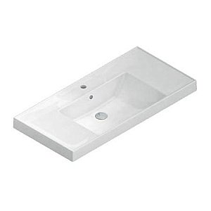 Тумба с раковиной LA FENICE Elba Blu Grigio TWIN 80 синяя для ванной в интернет-магазине Sanbest