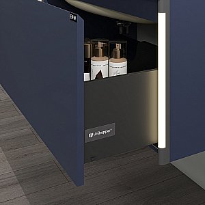 Тумба с раковиной Black&White Universe U945.1200 матовый темно-синий для ванной в интернет-магазине Sanbest