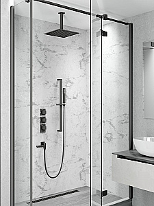 Душевая система встроенная с термостатом Timo Selene SX-2239/03SM черная матовая купить в интернет-магазине сантехники Sanbest