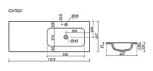 Тумба с раковиной Sancos Very VR120W 120 Bianco для ванной в интернет-магазине Sanbest