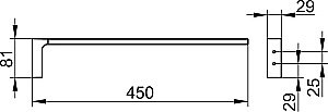 Полотенцедержатель KEUCO EDITION 11 11120130000 хром черный купить в интернет-магазине сантехники Sanbest