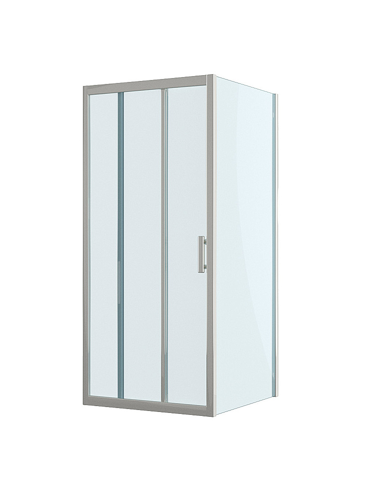 Душевой уголок BelBagno UNO-195-AHF-31-100/90-C-IN стекло прозрачное/профиль сатин купить в интернет-магазине Sanbest
