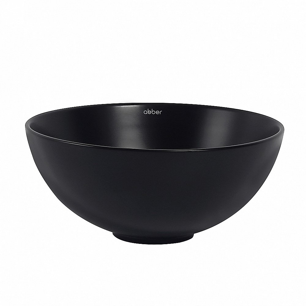 Раковина накладная ABBER Bequem AC2106MB черная матовая купить в интернет-магазине Sanbest