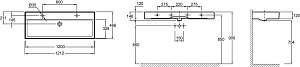 Тумба с раковиной Jacob Delafon VIVIENNE 120 белая для ванной в интернет-магазине Sanbest