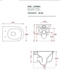 Унитаз подвесной Artceram CIVITAS CHV001 01 00 белый глянцевый купить в интернет-магазине Sanbest