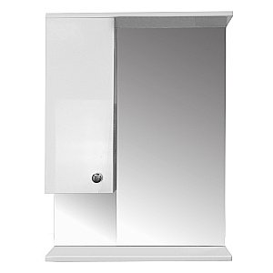 Зеркало со шкафом Loranto Моника 60 белое купить в интернет-магазине сантехники Sanbest