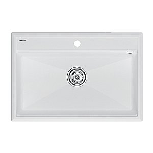 Кухонная мойка Paulmark STEPIA 80 + коландер ADVANCE PM117551-WH+A375-BS белый купить в интернет-магазине сантехники Sanbest