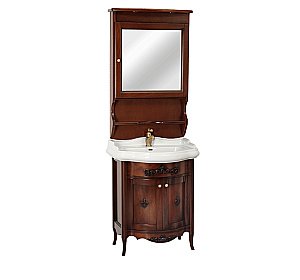 Тумба с раковиной Migliore Bella 73 Noce для ванной в интернет-магазине Sanbest