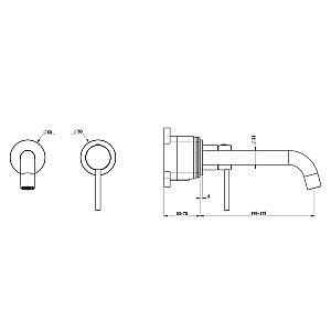 Смеситель для раковины Oliveeka Y OL-88869017-BN никель брашированный купить в интернет-магазине сантехники Sanbest