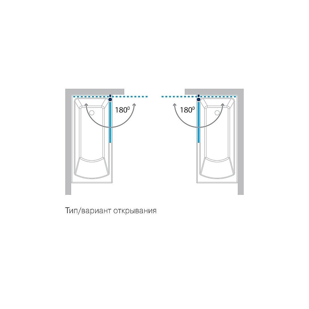 Шторка на ванну Koller Pool Aqua Line MP93 75 прозрачная купить в интернет-магазине Sanbest