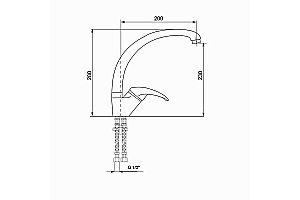 Смеситель для кухни MIXLINE ML-GS01 526177 песочный купить в интернет-магазине сантехники Sanbest
