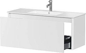 Тумба с раковиной Allen Brau Gravity 120 1.370015.WM белая матовая для ванной в интернет-магазине Sanbest