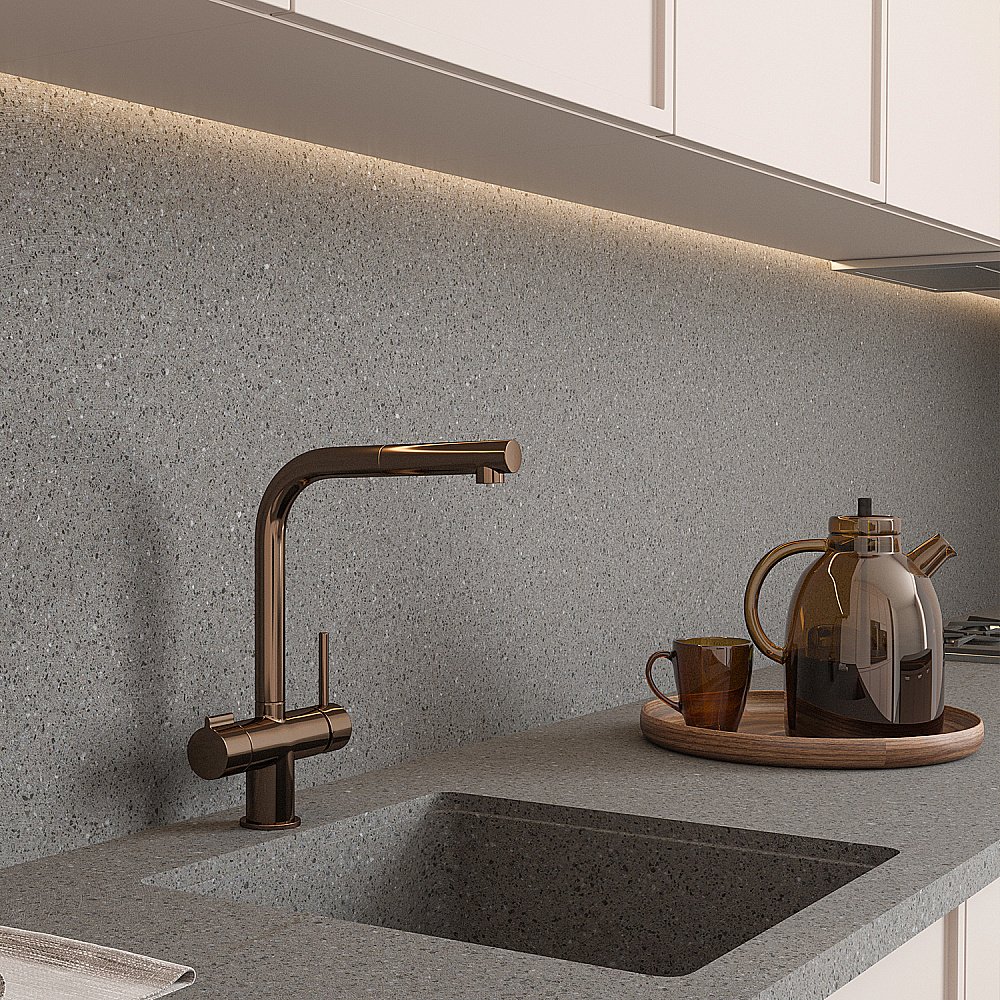 Смеситель для кухни WasserKraft A8997 розовое золото купить в интернет-магазине сантехники Sanbest