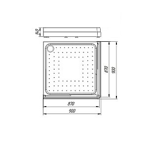 Душевой поддон Радомир 1-11-0-0-0-118 90х90 белый купить в интернет-магазине Sanbest