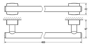 Полотенцедержатель FBS Esperado 40 ESP 030 купить в интернет-магазине сантехники Sanbest