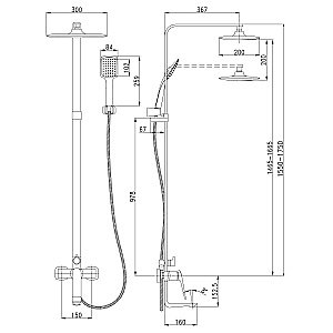 Душевая система Lemark Allegro LM5962CW купить в интернет-магазине сантехники Sanbest