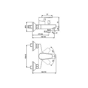 Набор смесителей Ideal Standard Esla BC264AA купить в интернет-магазине сантехники Sanbest