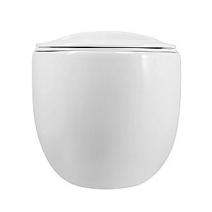 Унитаз Art&Max FORLI AM020CHR/SC белый, с крышкой микролифт, безободковый купить в интернет-магазине Sanbest