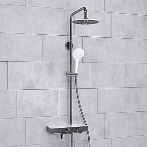 Душевая система WasserKraft Aller SET2650 Thermo хром/Белый Soft-touch купить в интернет-магазине сантехники Sanbest