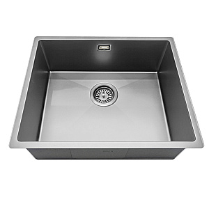 Кухонная мойка ABBER Wasser Kreis 54 AF2196ST брашированная сталь купить в интернет-магазине сантехники Sanbest