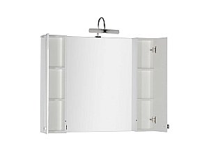 Зеркало со шкафом Aquanet Честер 105 белый/золото в ванную от интернет-магазине сантехники Sanbest