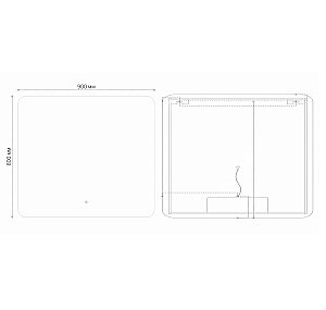 Зеркало Grossman ELEGANS-норма 90 в ванную от интернет-магазине сантехники Sanbest