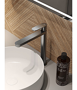 Cмеситель для раковины Agger Sweet A2712155 оружейная сталь матовая купить в интернет-магазине сантехники Sanbest