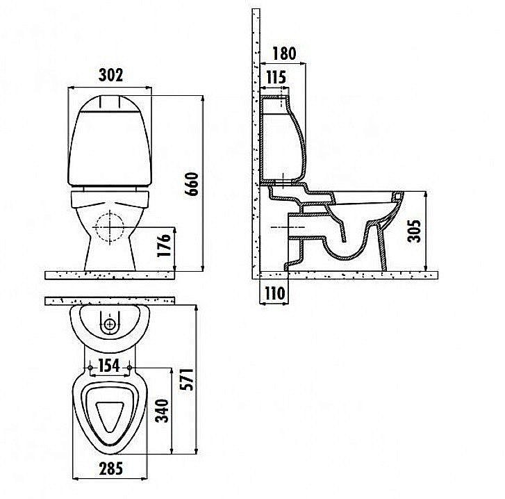Детский напольный унитаз Creavit COCUK CK310-11CB00E-0000+KC0802.01.0000E белый купить в интернет-магазине Sanbest