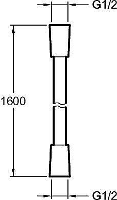 Душевой шланг Jacob Delafon APARU E75206-BN полированный никель купить в интернет-магазине сантехники Sanbest