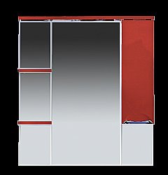 Зеркало со шкафом Misty Кристи 90 бордовый правое купить в интернет-магазине сантехники Sanbest